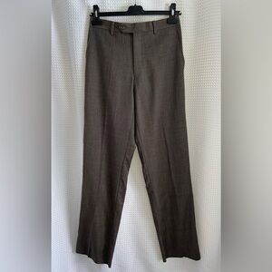 Men’s RALPH LAUREN 100% wool Trousers in medium gray plaid size‎ 28 NWT